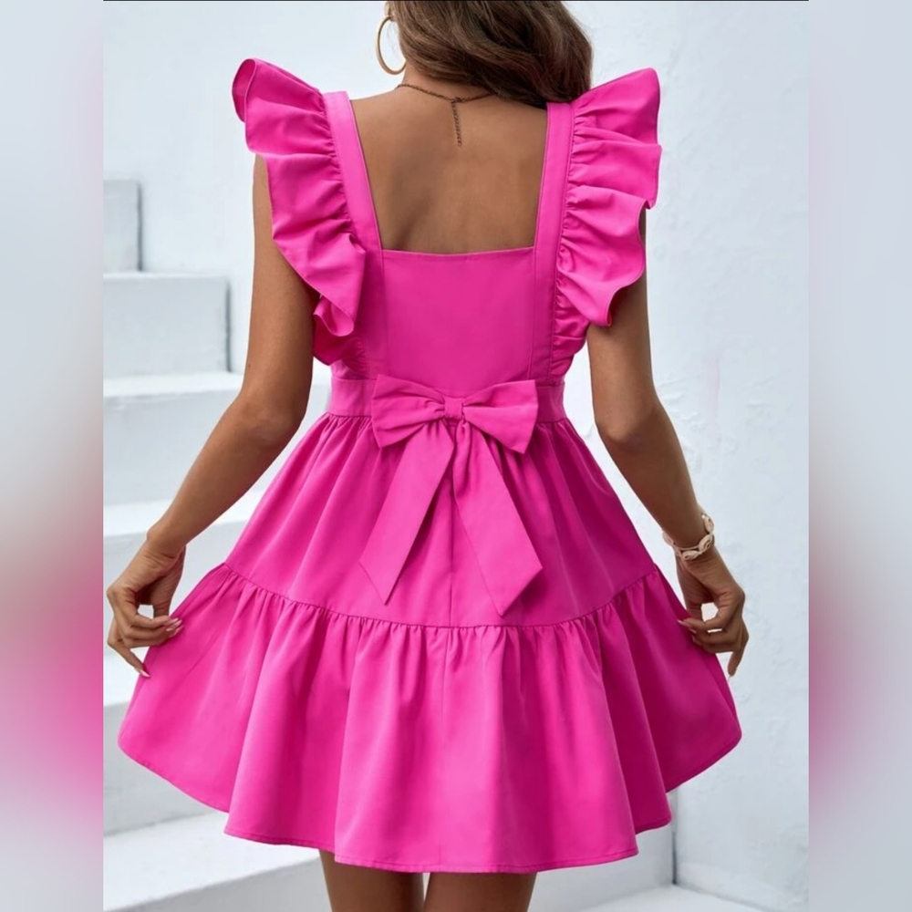 Pink Ruffled Dress - Picture 2 of 2